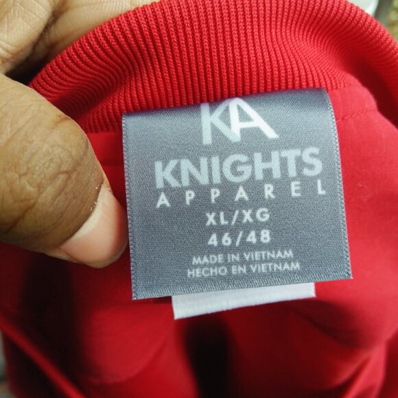 Vintage 90s UGA University Of Georgia Bulldogs Pullover Red Windbreaker Jacket - Picture 7 of 8